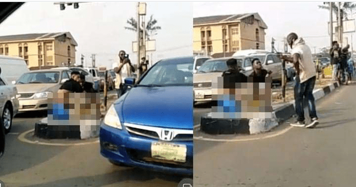 Watch Video: Suspected yahoo boys sighted defecating and ‘eating’ their own faeces