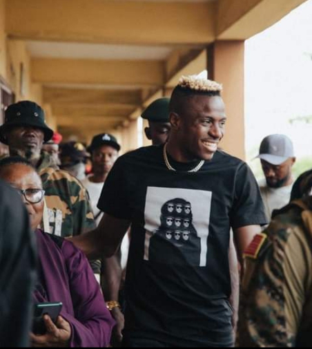 SEE PHOTOS: Osimhen Visits The Primary School  He Attended In Lagos