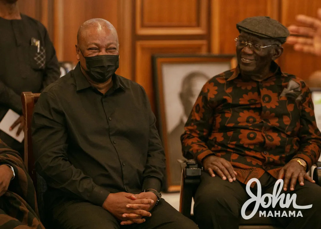 John Dramani Mahama sympathies with Fmr. President Kufuor