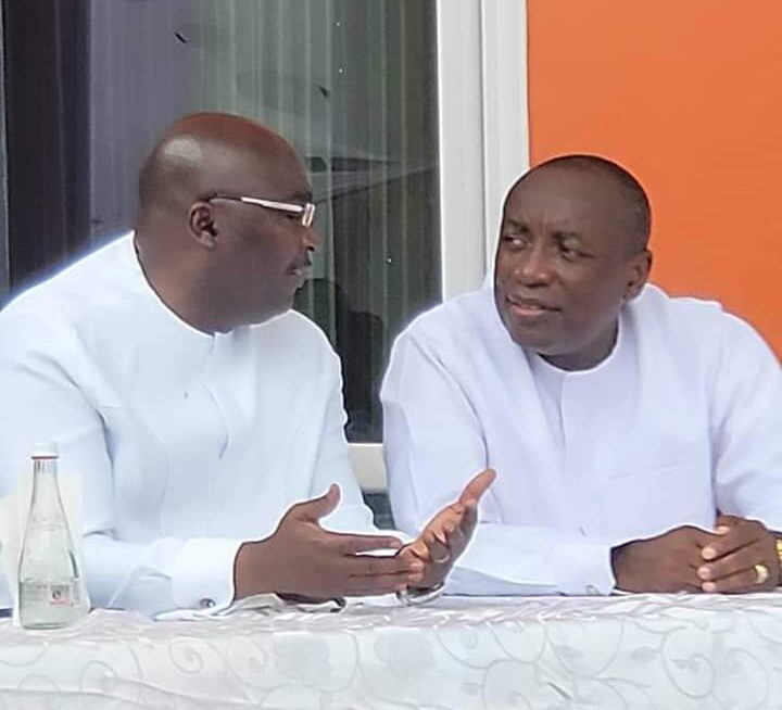 Pictures of Bawumia’s close meeting with Kwabena Agyepong stirs controversy