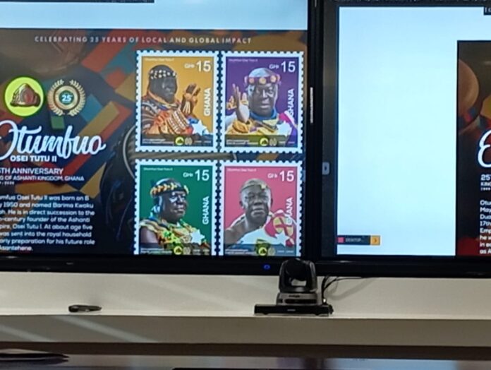 Ghana Post Unveils Commemorative Stamp Honoring Otumfuo Osei Tutu II, a Celebration of Ghana’s Rich Heritage