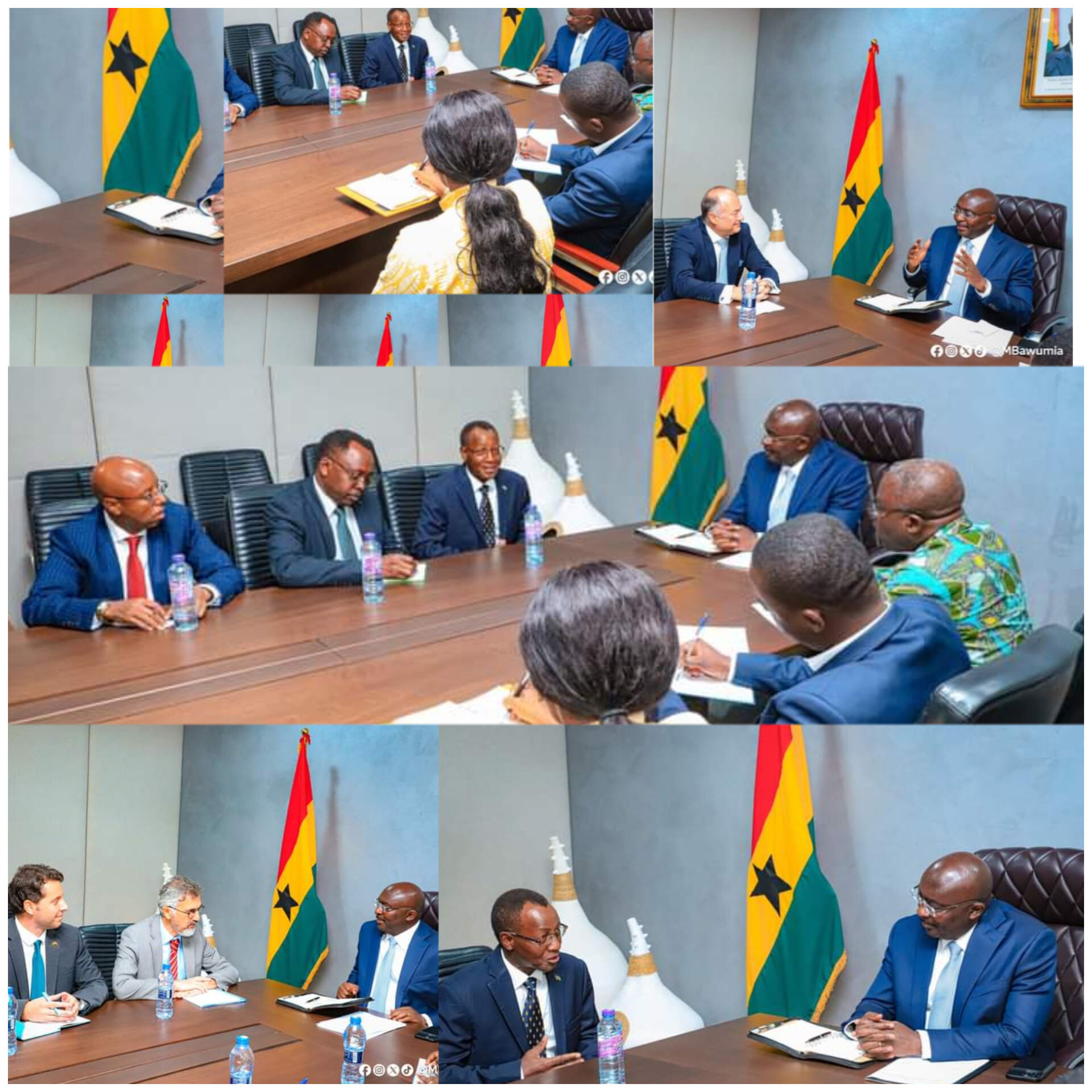 VP Dr. Bawumia Meets with Ambassadors of Türkiye, Czech Republic, and High Commissioner of Kenya