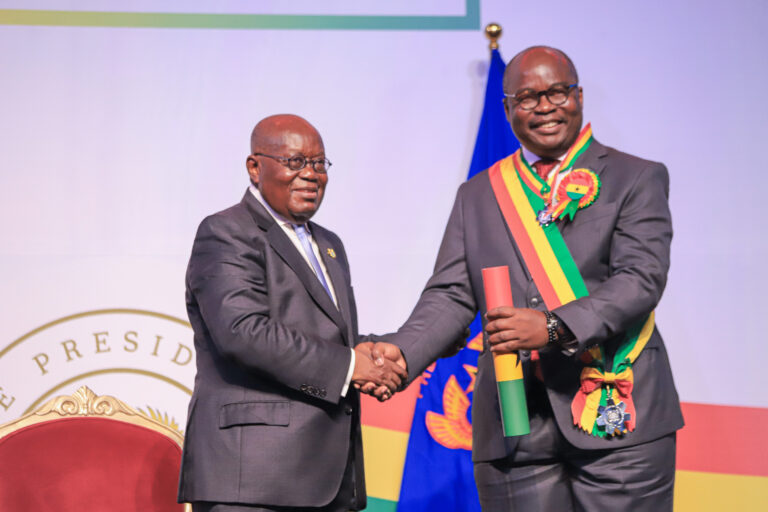 Bank of Ghana Leadership Honoured at National Awards Ceremony