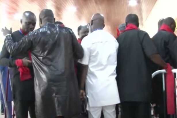 Minority MPs Protest Speaker’s Decision with Red and Black Attire