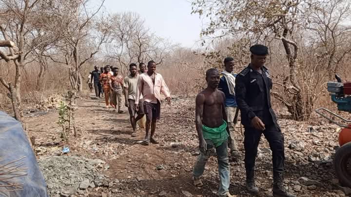 JUST IN: 73 Illegal Miners Arrested as Upper East Regional Minister leads Crackdown