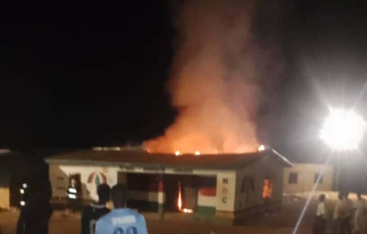 Breaking News: Fire Guts NDC Office in Talensi, Documents Destroyed