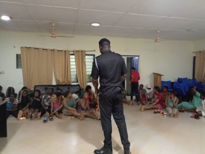 Police Crackdown on Prostitution and Drug Ring in Ayamfuri