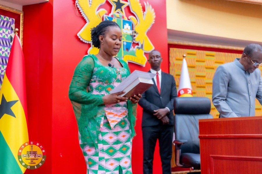 Ewurabena Aubynn Sworn in as MP for Ablekuma North Amid Protest