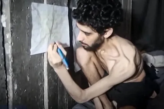 Outcry in Israel as Hamas releases video of emaciated hostage alongside starving Palestinian children