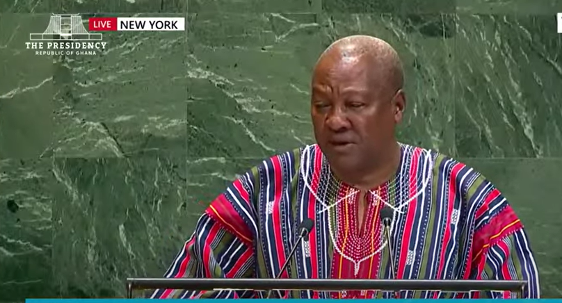 President Mahama Declares “The Future is African” at UN General Assembly, Urges Global Recognition of Africa’s Role