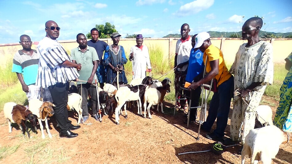 Talensi DCE Disburses 102 Sheep to Empower 51 Persons with Disabilities