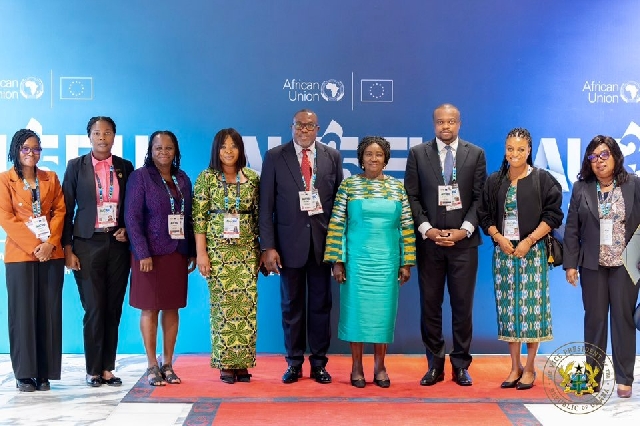 Vice President Opoku-Agyemang Calls for Stronger, Balanced Africa-Europe Partnership at AU–EU Summit