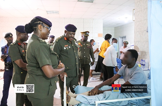 CDS Visits Injured Soldiers at 37 Military Hospital, Pledges Support and Safety Review