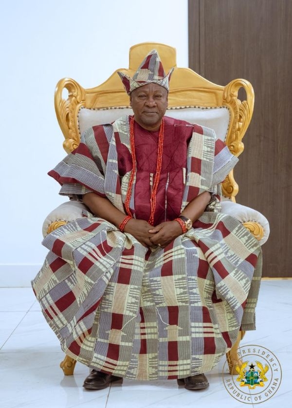 President Mahama Honoured with Prestigious Yoruba Chieftaincy Title in Nigeria