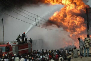 Artificial Rain and Chaos in Accra CBD as Fire Service Responds to Mass Breathing Difficulties