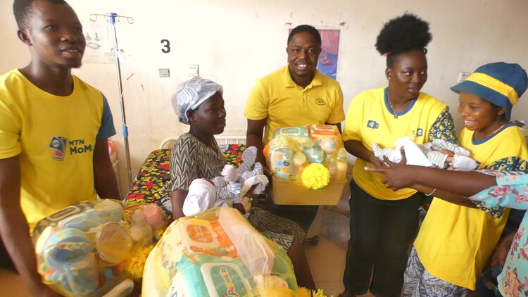 MTN Ghana Spreads Christmas Joy to New Mothers in Upper East Region