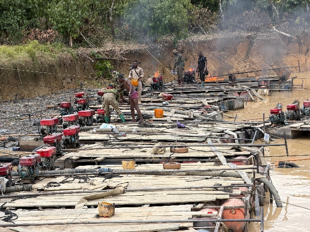 Major Illegal Mining Network on River Pra Dismantled in Covert Operation