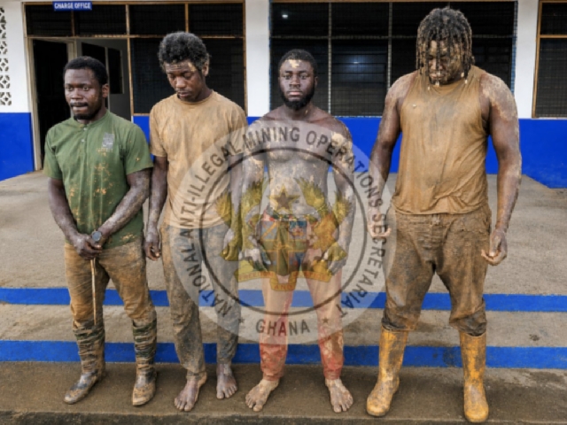 Four Arrested for Armed Illegal Mining at Ankobra