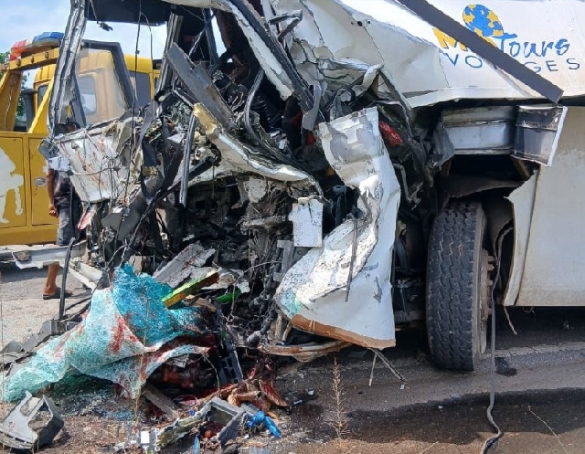 Two Dead, Four Injured in Tragic Head-On Collision on Elubo–Takoradi Highway