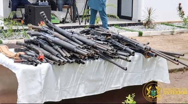 Seized Firearms from Anti-Galamsey Operations Handed Over for Destruction