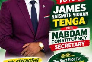 James Tenga Eyes Nabdam NDC Secretary Position After Years of Service