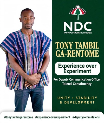 Tony Tambil Ga-Rentome Declares Candidacy for NDC Talensi Deputy Communication Officer Position