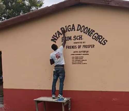 Friends of Prosper Renovated Nyariga Doone Girls Primary School From Scratch to Finish  — Mr. John  Akaribo  School Founder